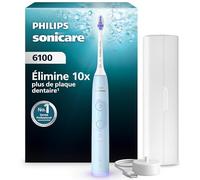 Philips Brosse à dents électrique Sonicare 6100 HX7406/02 2 modes, 3 intensités Bleu clair