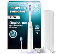 Philips Brosse à dents électrique Sonicare 7100 — 4 modes, 3 intensités, alerte de pression, Blanc
