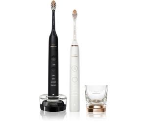 Philips Sonicare 9000 DiamondClean HX9914/69 brosse à dents électrique sonique, 2 supports 2 pcs