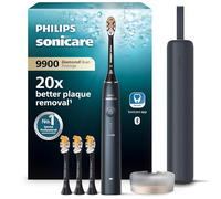 Philips Sonicare - Brosse à dents électrique DiamondClean 9900 Prestige, avec technologie SenseIQ et application, 5 modes de brossage, 3 niveaux d'intensité, étui de voyage, Bleu nuit, HX9992/45