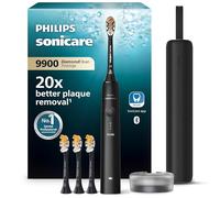 Philips Sonicare - Brosse à dents électrique DiamondClean 9900 Prestige avec technologie SenseIQ et application, 5 modes de brossage, étui de voyage avec chargeur, noir, modèle HX9992/43
