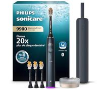 Philips Sonicare - Brosse à dents électrique DiamondClean 9900 Prestige, avec technologie SenseIQ et application, 5 modes de brossage, 3 niveaux d'intensité, étui de voyage, Bleu nuit, HX9992/45