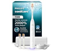 Philips Sonicare Brosse à dents électrique série 7300 - Technologie Sonicare nouvelle génération, capteur de pression, 12 réglages de brossage, SmarTimer, BrushPacer, autonomie de 21 jours, étui de