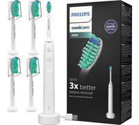 Philips Sonicare Brosse à dents sonique HX3651/13 Blanc avec 4 accessoires USB