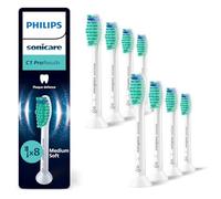 Philips Sonicare C1 ProResults - têtes de brosse à dents de rechange d'origine, blanc, lot de 8, HX6018/87