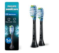 Philips Sonicare C3 Premium Plaque Control Toothbrush Head, HX9042/95#, 2-pk, noir