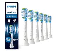Philips Sonicare C3 Premium Plaque Defence - têtes de brosse à dents de rechange d'origine, blanc, lot de 6, HX9046/87