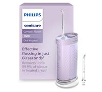 Philips Sonicare Compact Flosser 1000, hydropulseur portable avec 3 modes de fil dentaire, étanche IPX7, idéal pour les voyages, violet, modèle HX3333/23