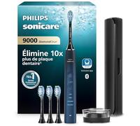 Philips Brosse à dents Sonicare DiamondClean 9000 HX9911/89 – Bleu marine, capteur de pression