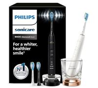 Philips Sonicare DiamondClean 9000 - Brosses à dents électriques connectées pour une meilleure hygiène des dents et des gencives, Noir Rose or, Lot de 2, modèle HX9914/61