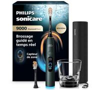 Philips Sonicare DiamondClean 9000 nouvelle génération - brosse à dents électrique avec capteur de zone, capteur de pression, 21 réglages, coloris vert profond, modèle HX9214/84