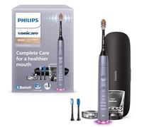 Philips Sonicare DiamondClean HX9923/41 Smart Electric Brosse à dents rechargeable pour soins bucco-dentaires complets avec étui de voyage de recharge, 5 modes - Série 9500, gris
