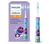 Philips Sonicare For Kids, brosse à dents électrique sonique avec appli, pour enfants de 3 ans et plus, avec KidTimer et KidPacer pour un brossage minutieux, violet, modèle HX6322/12