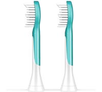Philips Sonicare For Kids HX6042 - Tête de brosse de rechange - pour brosse à dent - turquoise (pack de 2)