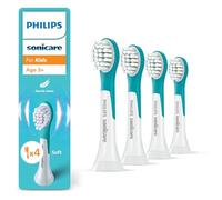 Philips Têtes de brosse d'origine Sonicare for Kids HX6034/90 pour enfants dès 3 ans Lot de 4