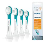 Philips Sonicare for Kids - Têtes de brosses à dents électriques soniques pour les enfants 3 ans +,Lot de 4, en Bleu (Modèle HX6034/33)