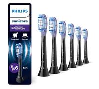 Philips Sonicare G3 Premium Gum Care - têtes de brosse à dents de rechange d'origine, noir, lot de 6, HX9056/88