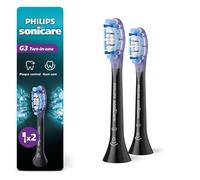 Philips Sonicare G3 Premium Gum Care Têtes de rechange pour brosse à dents, 2 têtes de brosse, noir, HX9052/95