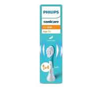 Philips Têtes de brosse d'origine Sonicare for Kids HX6034/90 pour enfants dès 3 ans Lot de 4