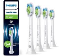Philips Têtes de brosse Sonicare W2 Optimal White HX6064/87 blanches - Lot de 4