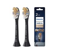 Philips Sonicare Lot de 2 têtes de brosses à dents électriques soniques A3 Premium All-in-One pour la santé complète, Noir (Modèle HX9092/11)