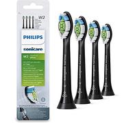 Philips Sonicare Lot de 4 têtes de brossage optimales noires compatibles avec toutes les poignées Philips Sonicare