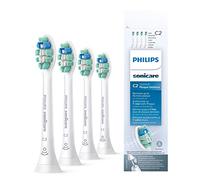 Philips Sonicare Lot de 4 têtes de brosses à dents électriques soniques C2 Optimal Plaque Defence, anciennement ProResults Plaque Control, Blanc (modèle HX9024/10)