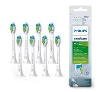 Philips Sonicare Lot de 8 têtes de brosses à dents électriques soniques W2 Optimal White pour des dents plus blanches, Blanc (Modèle HX6068/12)