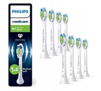 Philips Têtes de brosse à dents Sonicare W2 Optimal White HX6068/87 – d'origine, blanc, lot de 8
