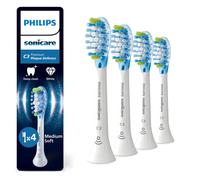 Philips Sonicare Premium Plaque Defense HX9044/87 Têtes de brosse à dents électriques - élimine jusqu’à 10x plus de plaque, dents plus blanches en 3 jours, compatible BrushSync, lot de 4 - Blanc