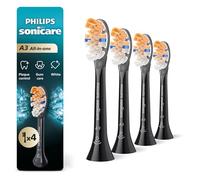 Philips Sonicare Premium Têtes de brosse à dents tout-en-un (A3), HX9094/95, reconnaissance intelligente, noir, 4 pièces