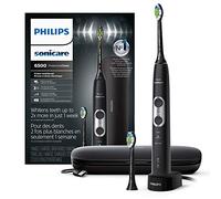 Philips Sonicare ProtectiveClean 6500 HX6462/08 Brosse à dents électrique rechargeable avec étui de voyage et tête de brosse supplémentaire, noir, HX6462/08