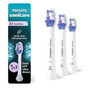 Philips Sonicare S2 Sensitive HX6053/77 Lot de 3 têtes de brosse à dents électrique de rechange Blanc