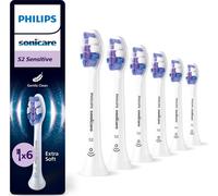 Philips Sonicare S2 Sensitive, Têtes de brosse de rechange d'origine, blanc, lot de 6, HX6056/87 Nouveau 1 pièce (lot de 6)