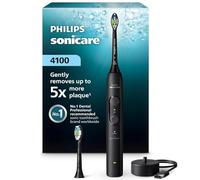 Philips Sonicare Series 4100 HX4044/52 Brosse à dents électrique, sonique, avec capteur de pression, 4 réglages de brossage, EasyStart, SmarTimer, autonomie de 21 jours, noire