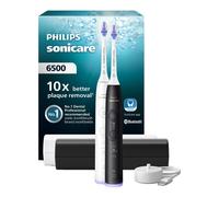 Philips Sonicare Series 6500 HX7419/01 Brosses à dents électriques - pack de 2, technologie sonique nouvelle génération, capteur de pression, 3 modes, 3 intensités - Noir et blanc