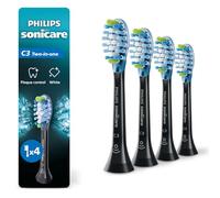 Philips Sonicare Têtes de brosse C3 2 en 1, lot de 4, 1 an d'approvisionnement, noir