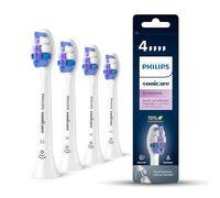 Philips S2 Sensitive HX6054/10 Lot de 4 + blanc + têtes de brosse ultra-douce, Tête brosse à dent électrique