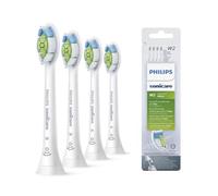 Philips Sonicare - Têtes de brosses à dents électriques soniques W2 Optimal White pour des dents plus blanches, en Blanc, Lot de 4, Blanc (Modèle HX6064/10)