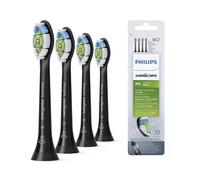 Philips W2 Optimal White HX6064/11 Lot de 4 + noir + têtes de brosse soniques, Tête brosse à dent électrique