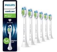 Philips Sonicare W2 Optimal, Têtes de brosse à dents de rechange authentiques (blanc, 1 paquet de 6))