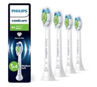 Philips Sonicare W2 Optimal White - Têtes de brosse à dents de rechange d'origine, blanc, lot de 4, HX6064/87