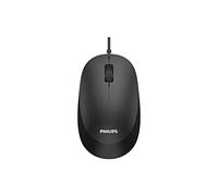 Philips SPK7207 Souris Filaire - 1200 dpi, 2,0 GHz, expérience de clic Silencieux, Plug-and-Play USB, Noir