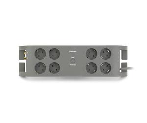 PHILIPS SPN5085B/10 Barrettes Multiprises Gris Protection Contre Surtension