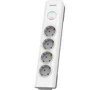 PHILIPS SPN7040WA/58 Surge 4 sorties 600J Protection contre les surtensions 3680W 16A Fusible automatique