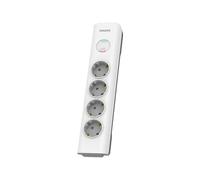Philips SPN7040WA - Protection contre les surtensions - connecteurs de sortie : 4 - 2 m cordon