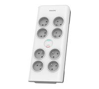 Philips SPN7080WA/60 Protection Surtension 8 Prises CA 900 Joules 3680W Câble 2m Blanc - Référence SPN7080WA/60