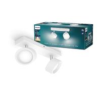 Philips, spot Bracia 2x5.5W, blanc chaud 2700K, Blanc