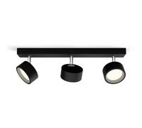 Philips, spot Bracia 3x5.5W, blanc chaud 2700K, Noir