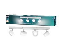 Philips, spot Bracia 4x5.5W, blanc chaud 2700K, Blanc